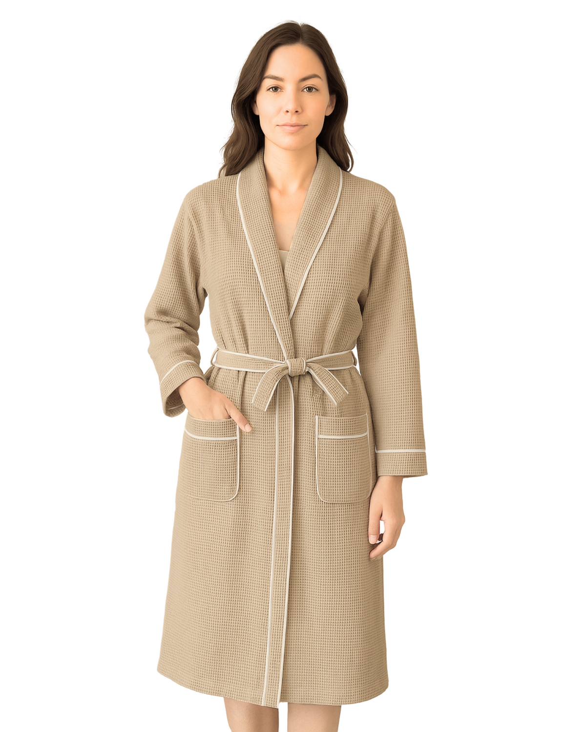 The Plum Blossom Company Organic Cotton Waffle Robe: Classic, Piped or Hooded