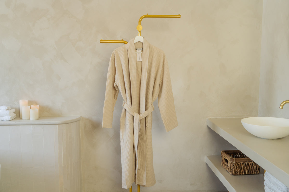 The Plum Blossom Company Organic Cotton Waffle Robe: Classic, Piped or Hooded