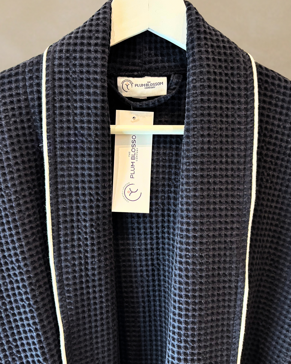 The Plum Blossom Company Organic Cotton Waffle Robe: Classic, Piped or Hooded
