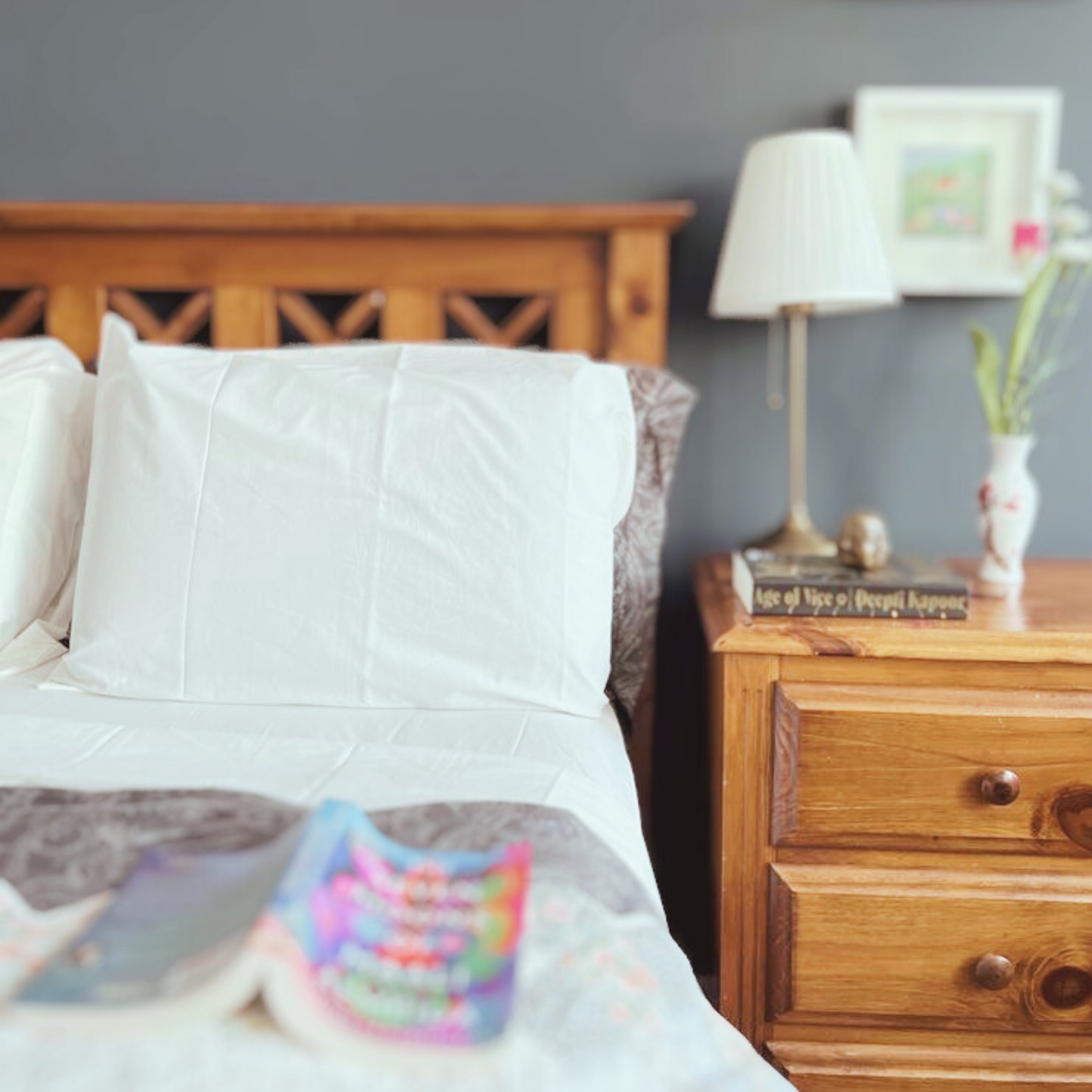 The Plum Blossom Company Organic Bed Linen Set, GOTS Certified