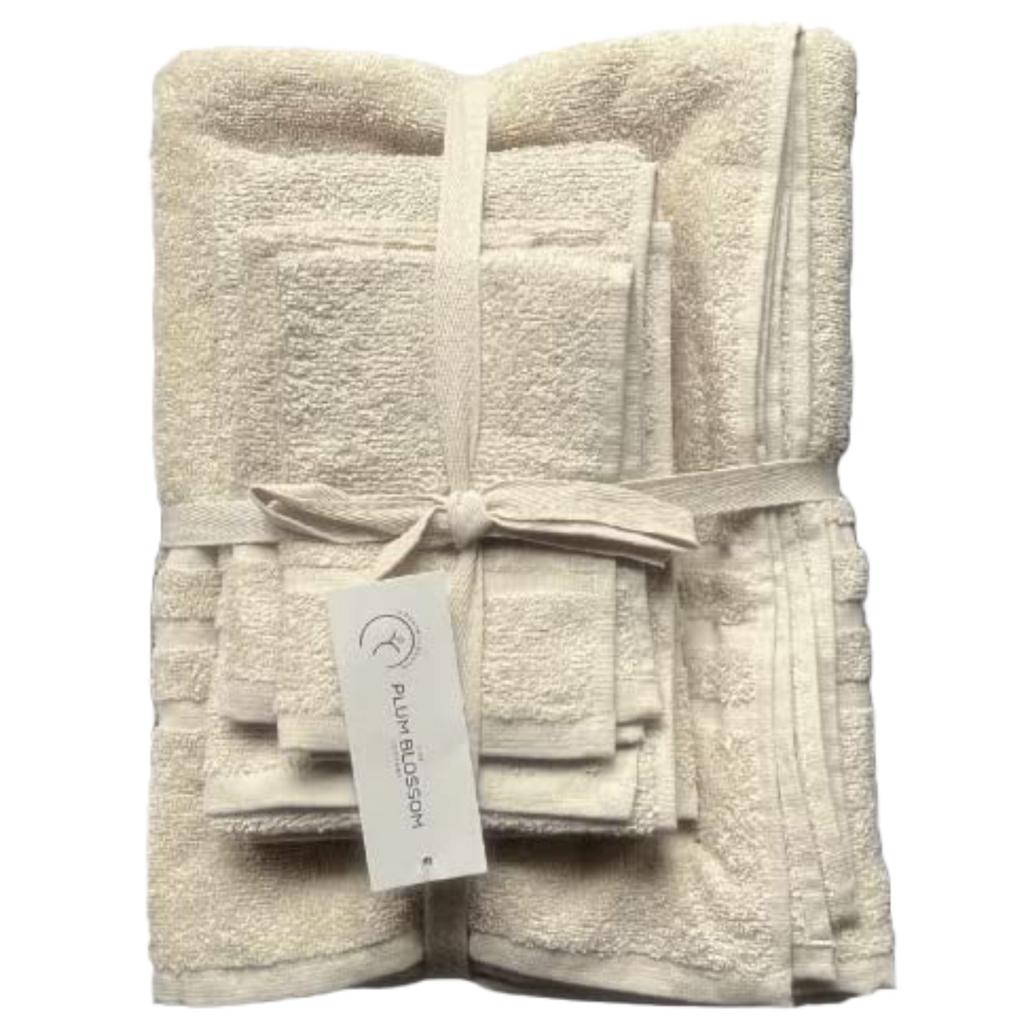 The Plum Blossom Company Ensemble de serviettes en éponge bio, certifié GOTS