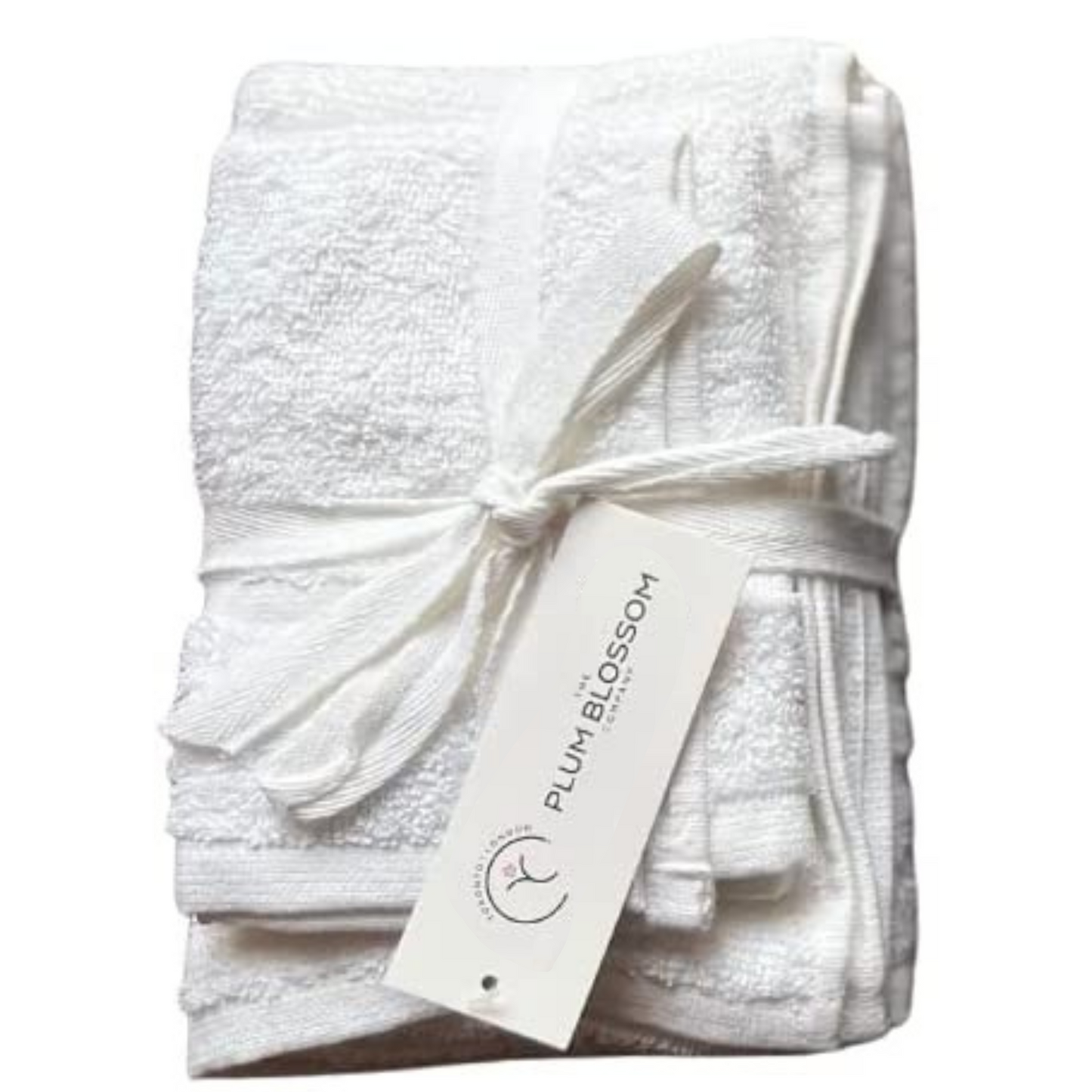 The Plum Blossom Company Ensemble de serviettes en éponge bio, certifié GOTS