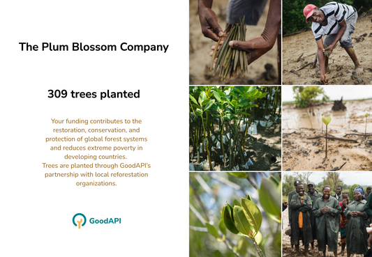 309 trees planted! Thanks for helping spread the good.