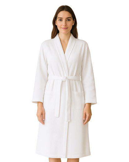 The Plum Blossom Company Organic Cotton Waffle Resort Robe
