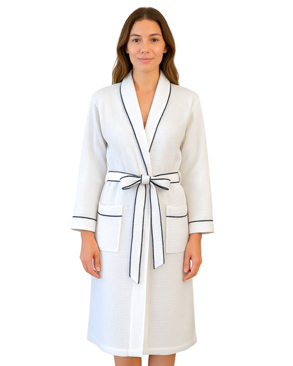 The Plum Blossom Company Organic Cotton Waffle Resort Robe