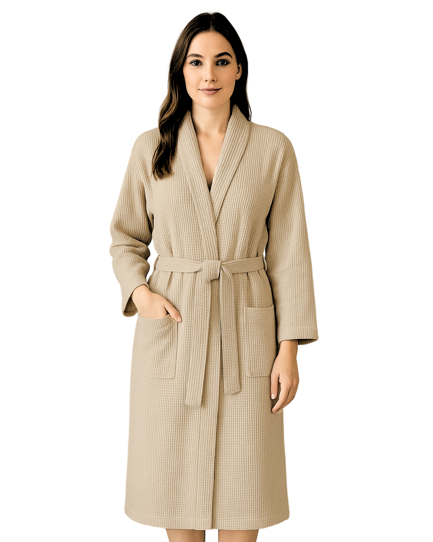 The Plum Blossom Company Organic Cotton Waffle Resort Robe