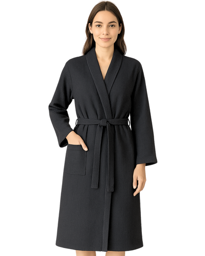 The Plum Blossom Company Organic Cotton Waffle Resort Robe