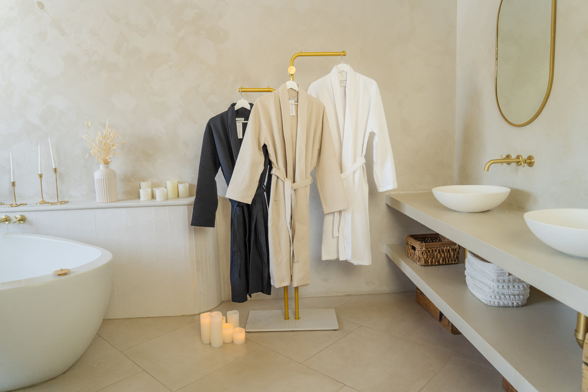 The Plum Blossom Company Organic Cotton Waffle Resort Robe