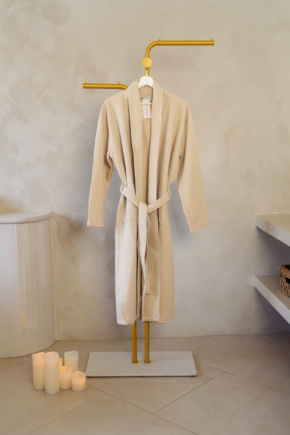 The Plum Blossom Company Organic Cotton Waffle Resort Robe