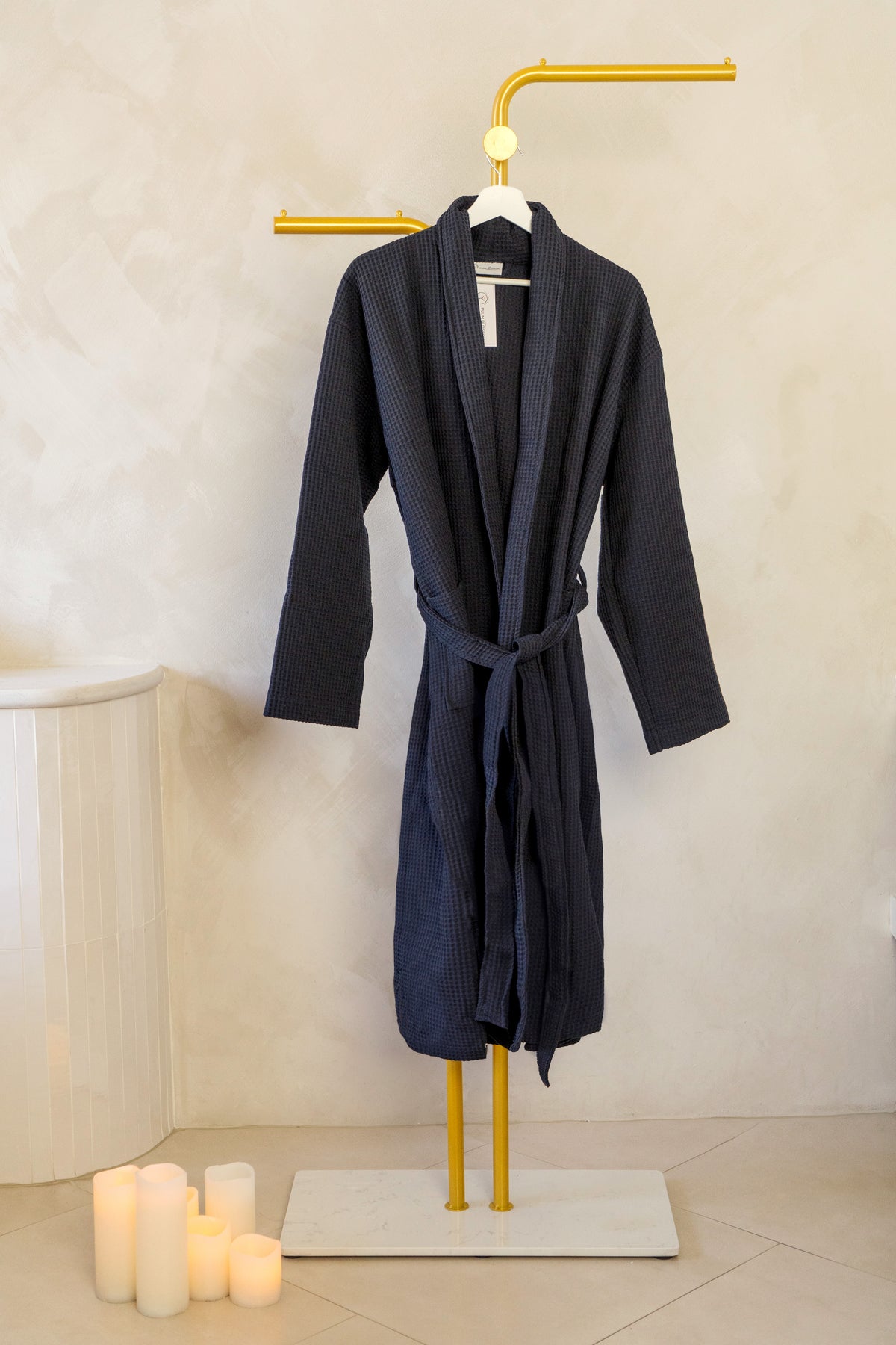 The Plum Blossom Company Organic Cotton Waffle Resort Robe