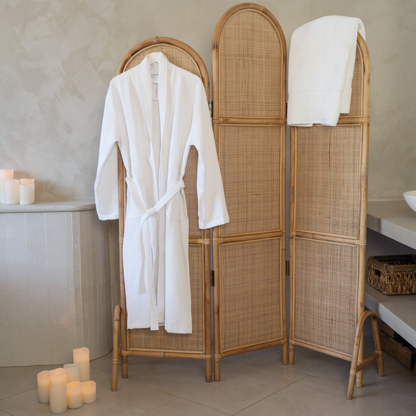 The Plum Blossom Company Organic Cotton Waffle Resort Robe