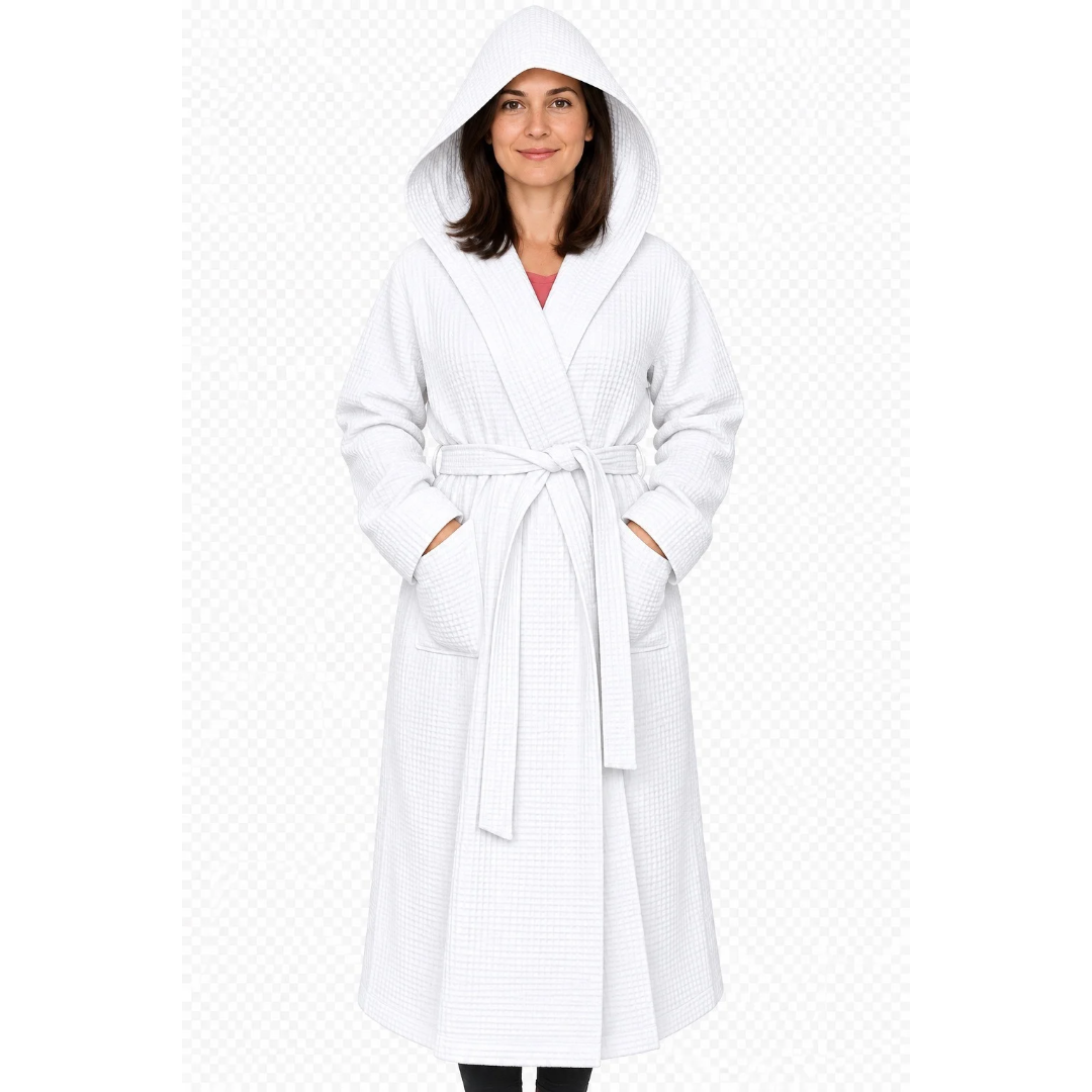 The Plum Blossom Company Organic Cotton Waffle Resort Robe