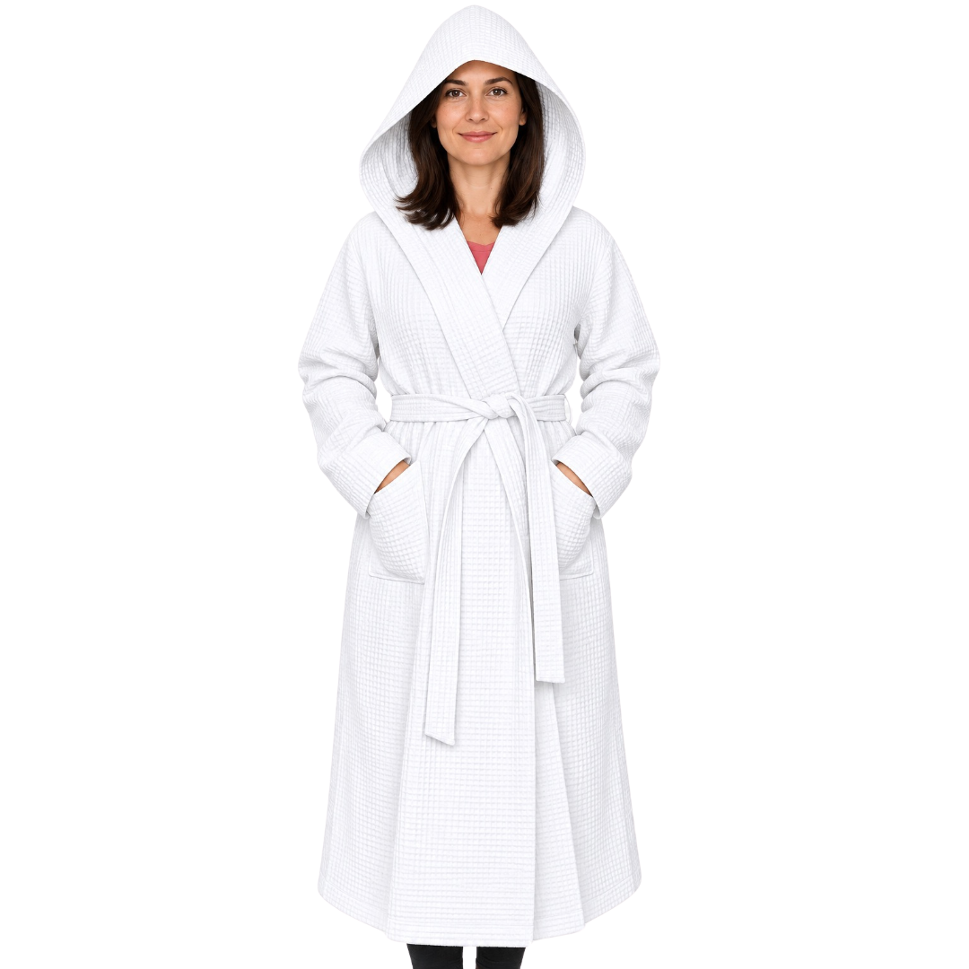 The Plum Blossom Company Organic Cotton Waffle Resort Robe